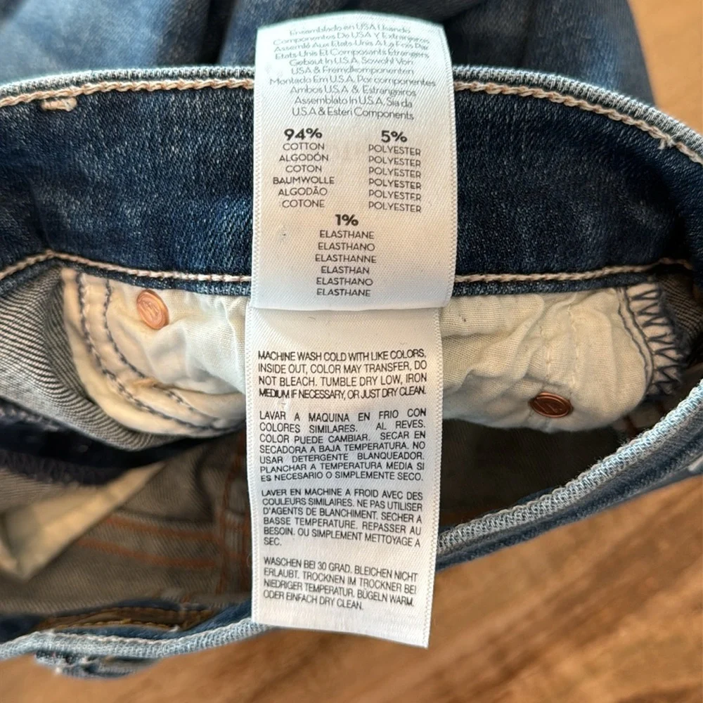 Mother The Insider Crop Step Chew Wash Dancing On Coals 25 distressed raw hem